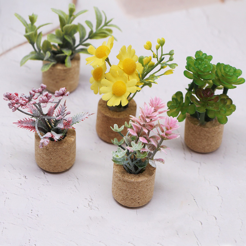 Smart Garden In Home - 🛒1:12 Dollhouse Simulation Flower Plant Potted