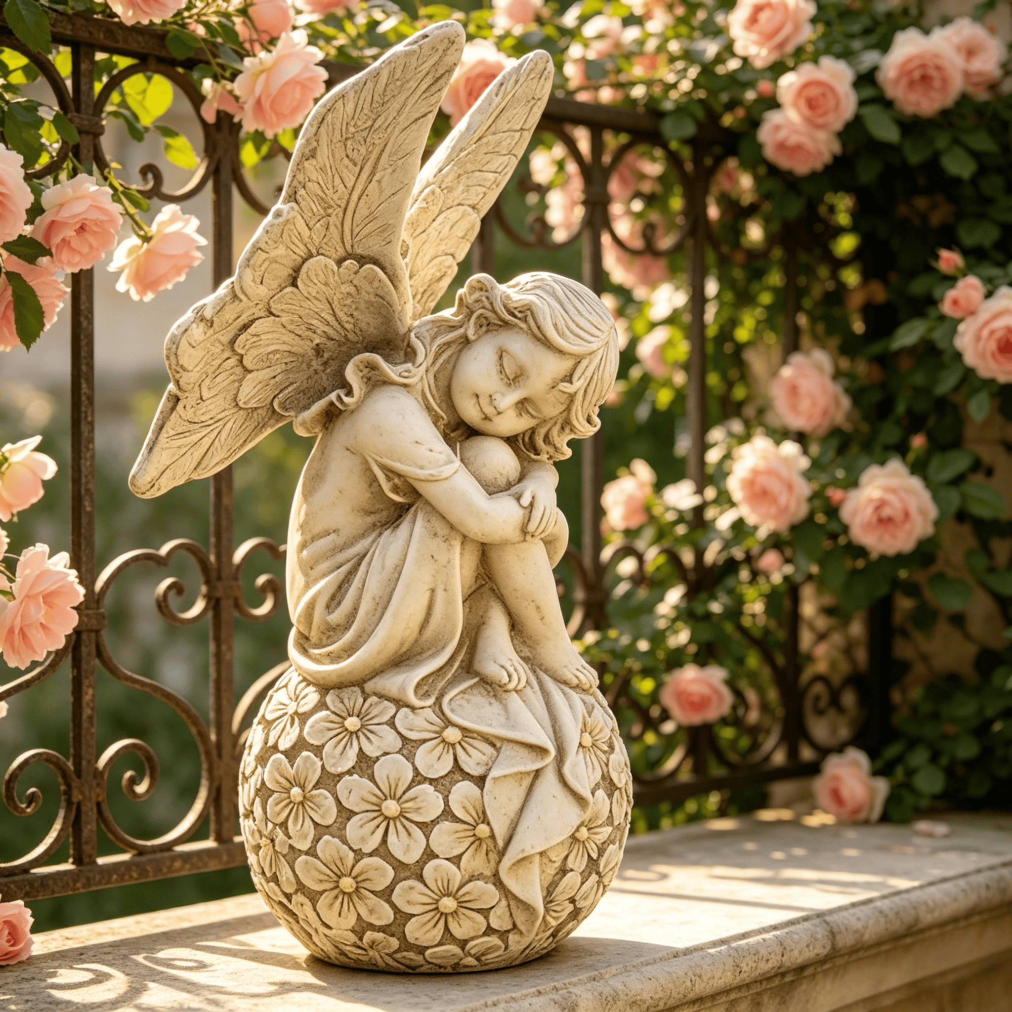 Smart Garden In Home - 13.2-inch Garden Fairy Statue, Sleeping Angel