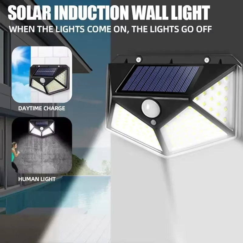 Smart Led Garden - Motion Sensor 100LED Solar Wall Lamp
