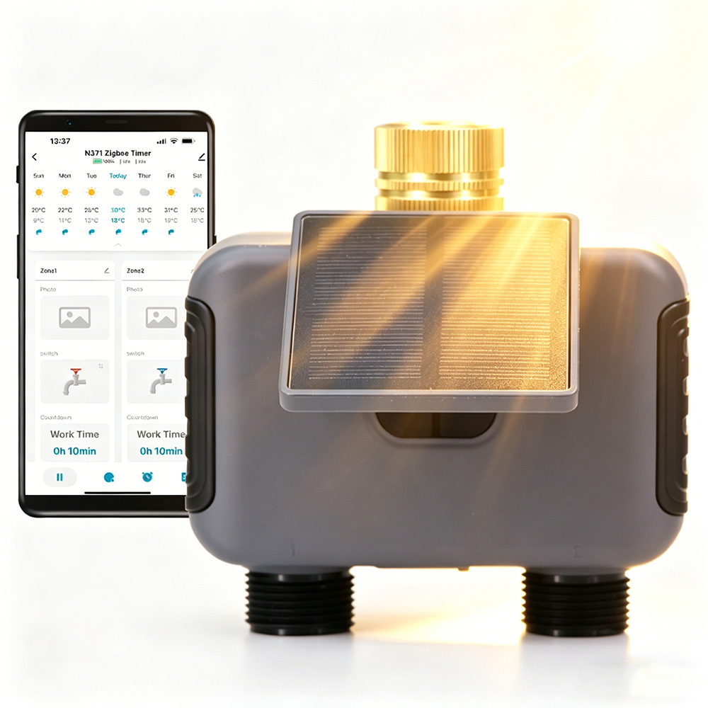 Tuay Smart Solar 2-Zone Wateri - Smart Garden Accessories ulasan dan harga