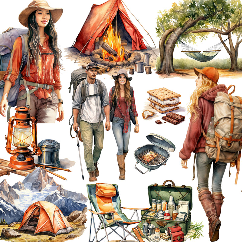 20Pcs/Pack Outdoor Camping Sti - Garden Journal Planner ulasan dan harga