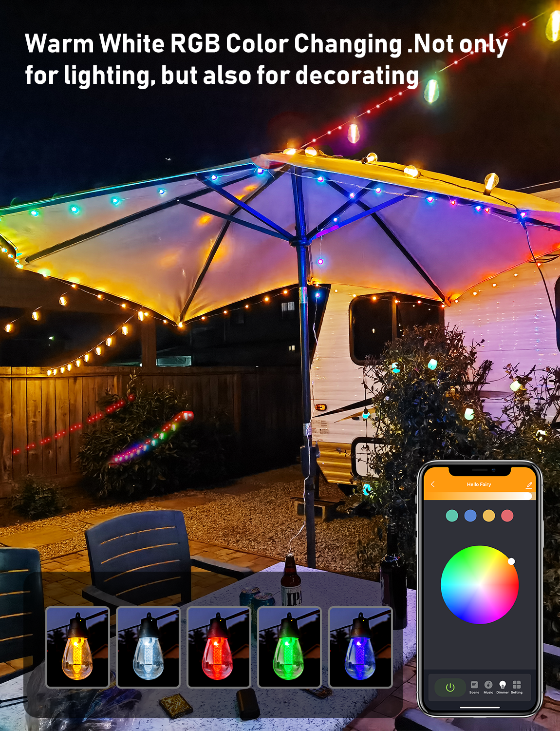 RSH Hot Sale S14 Smart String  - Smart Led Garden ulasan dan harga
