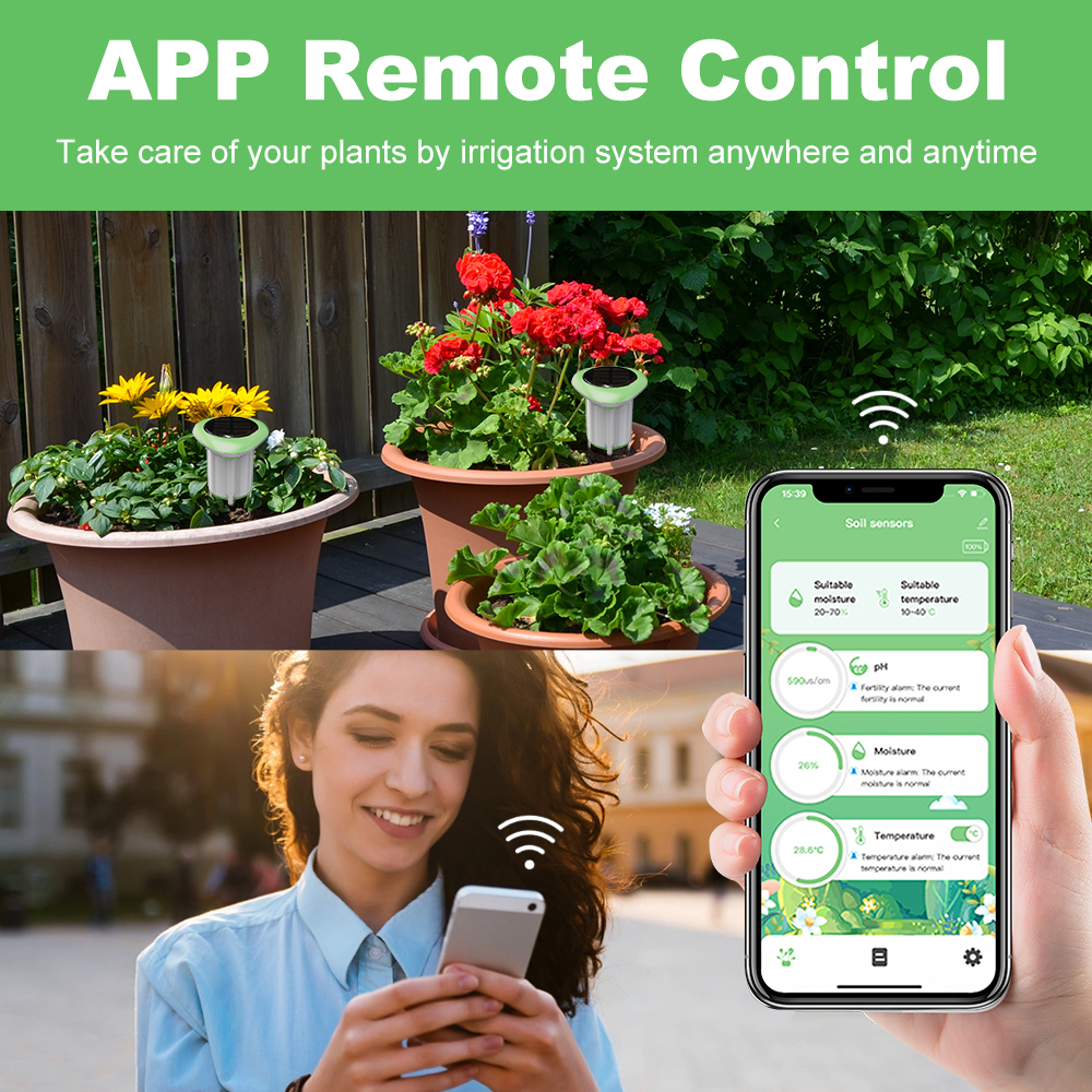 MANHOT WiFi Smart Solar Soil S - Smart Garden Solar ulasan dan harga