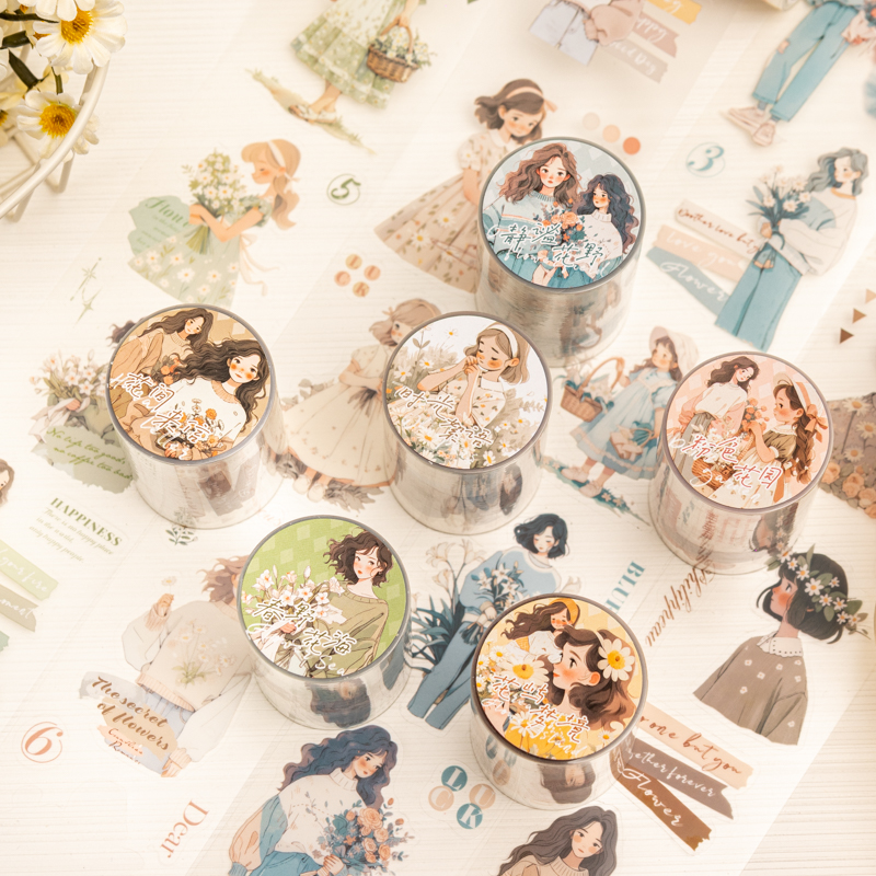 55mm*2m Vintage PET Garden Gir - Garden Journal Planner ulasan dan harga