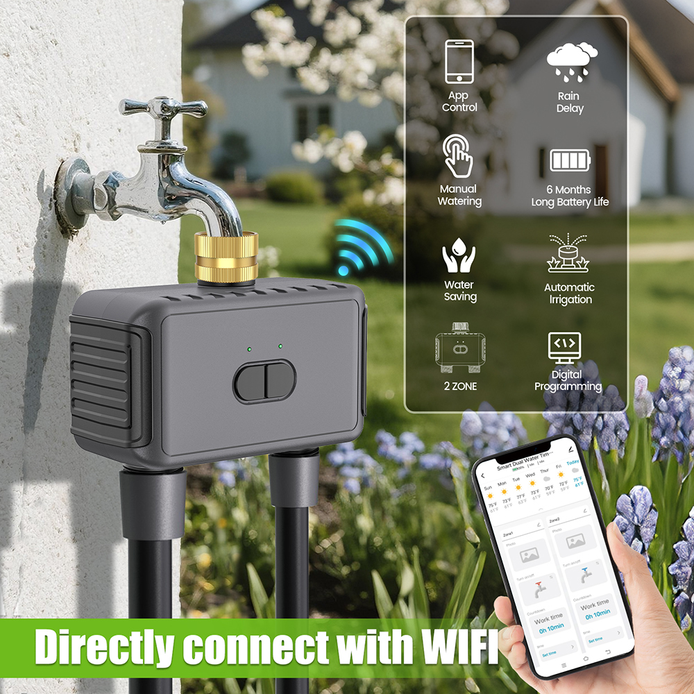 Wifi Automatic Water Timer Dua - Smart Garden Sprinkler System ulasan dan harga