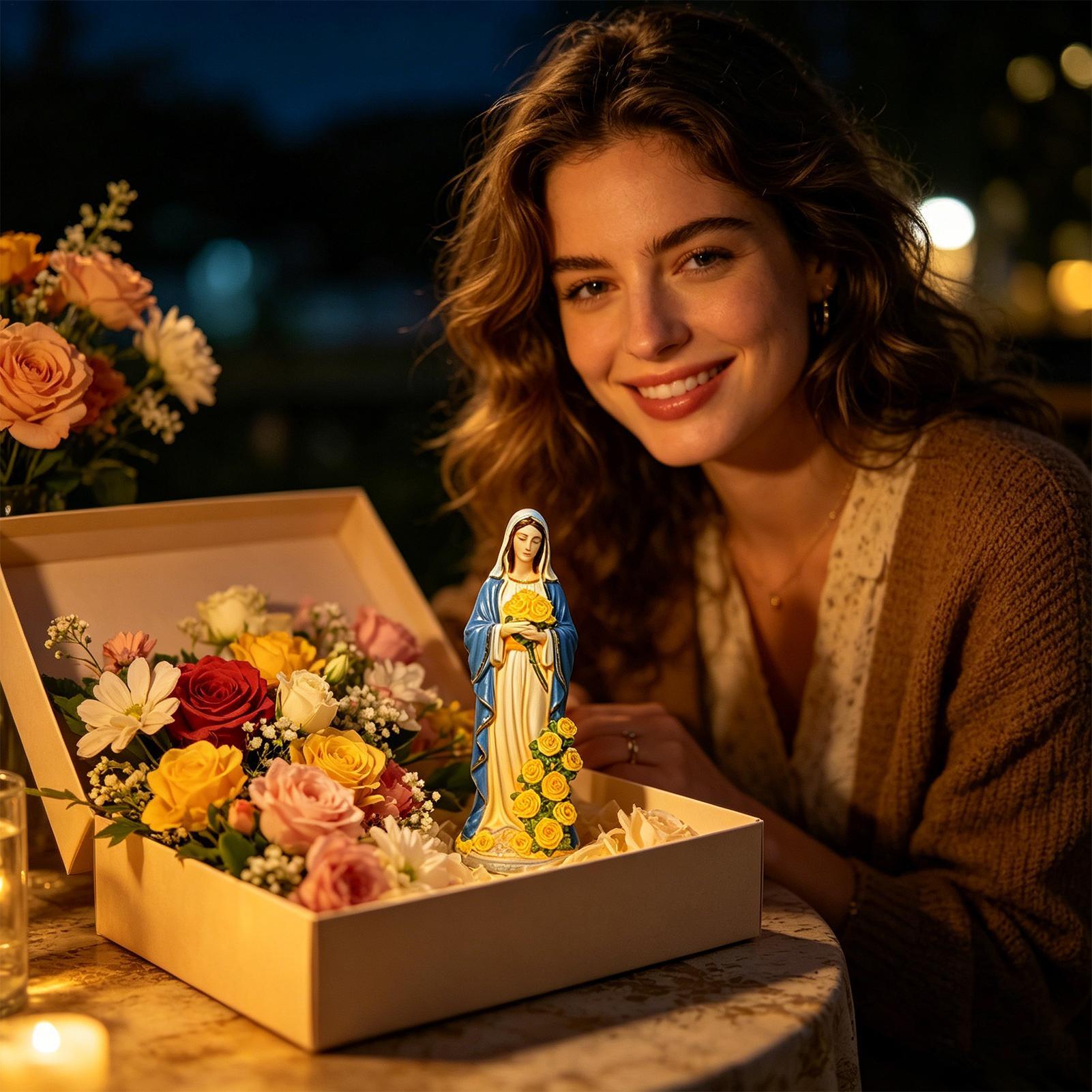 Virgin Mary Solar Statue Garde - Smart Garden Solar ulasan dan harga