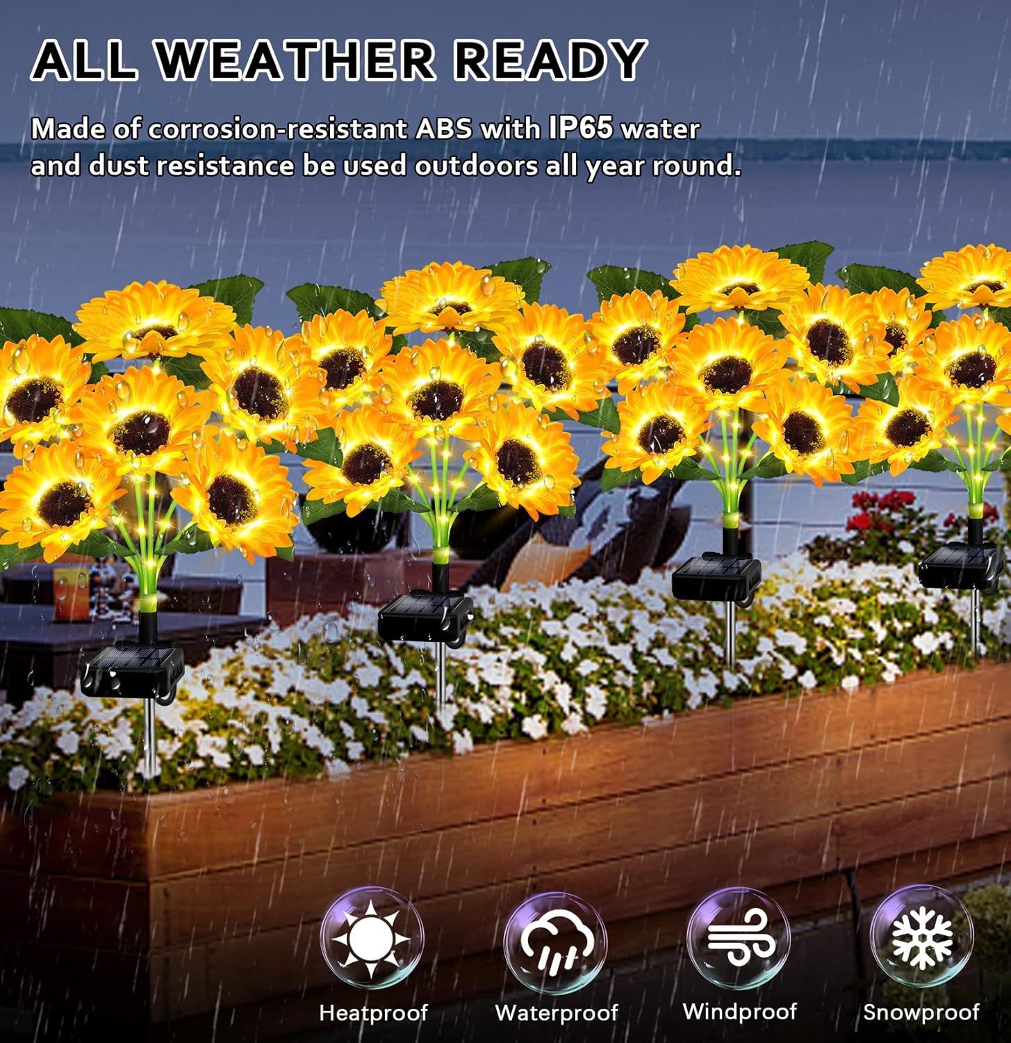 Solar Sunflower Lights with Lu - Smart Garden Solar ulasan dan harga