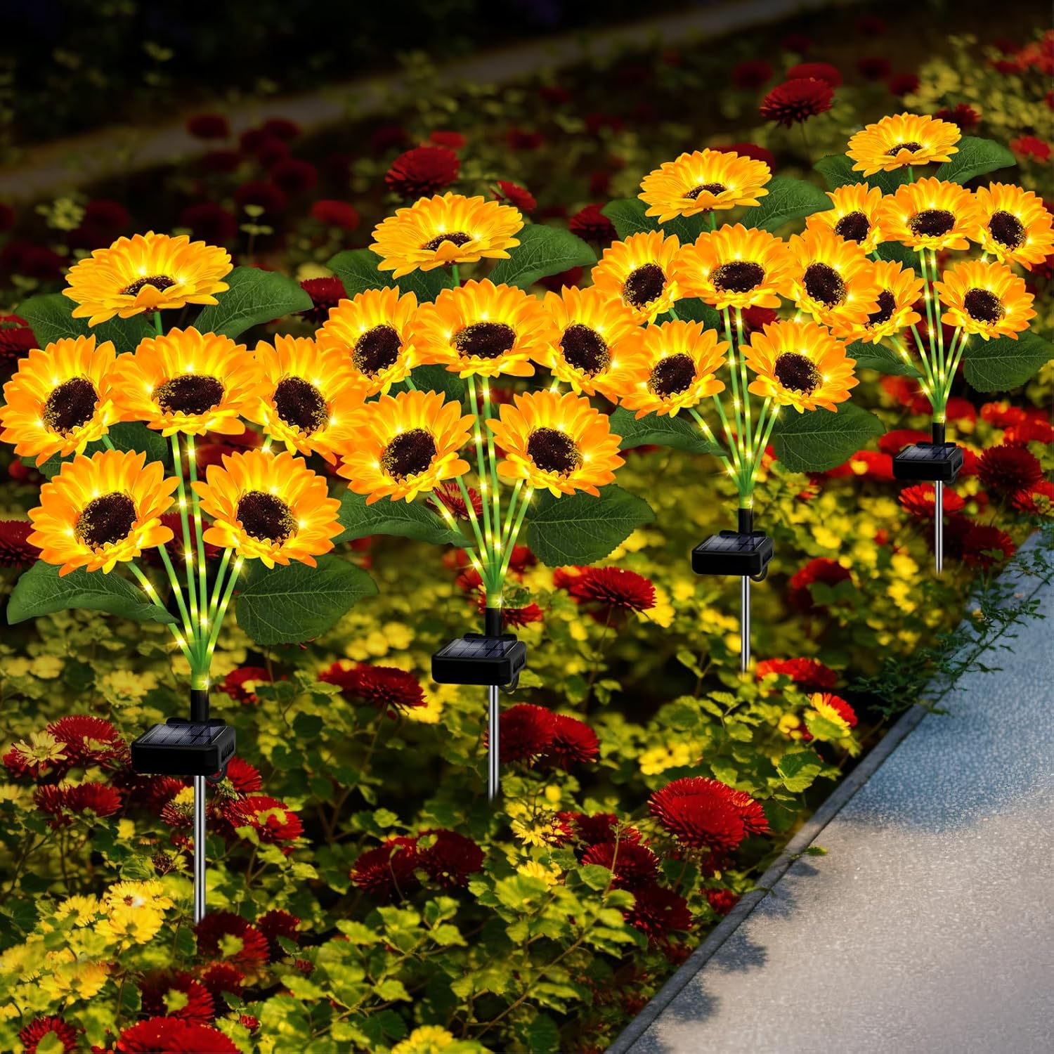 Solar Sunflower Lights with Lu - Smart Garden Solar ulasan dan harga