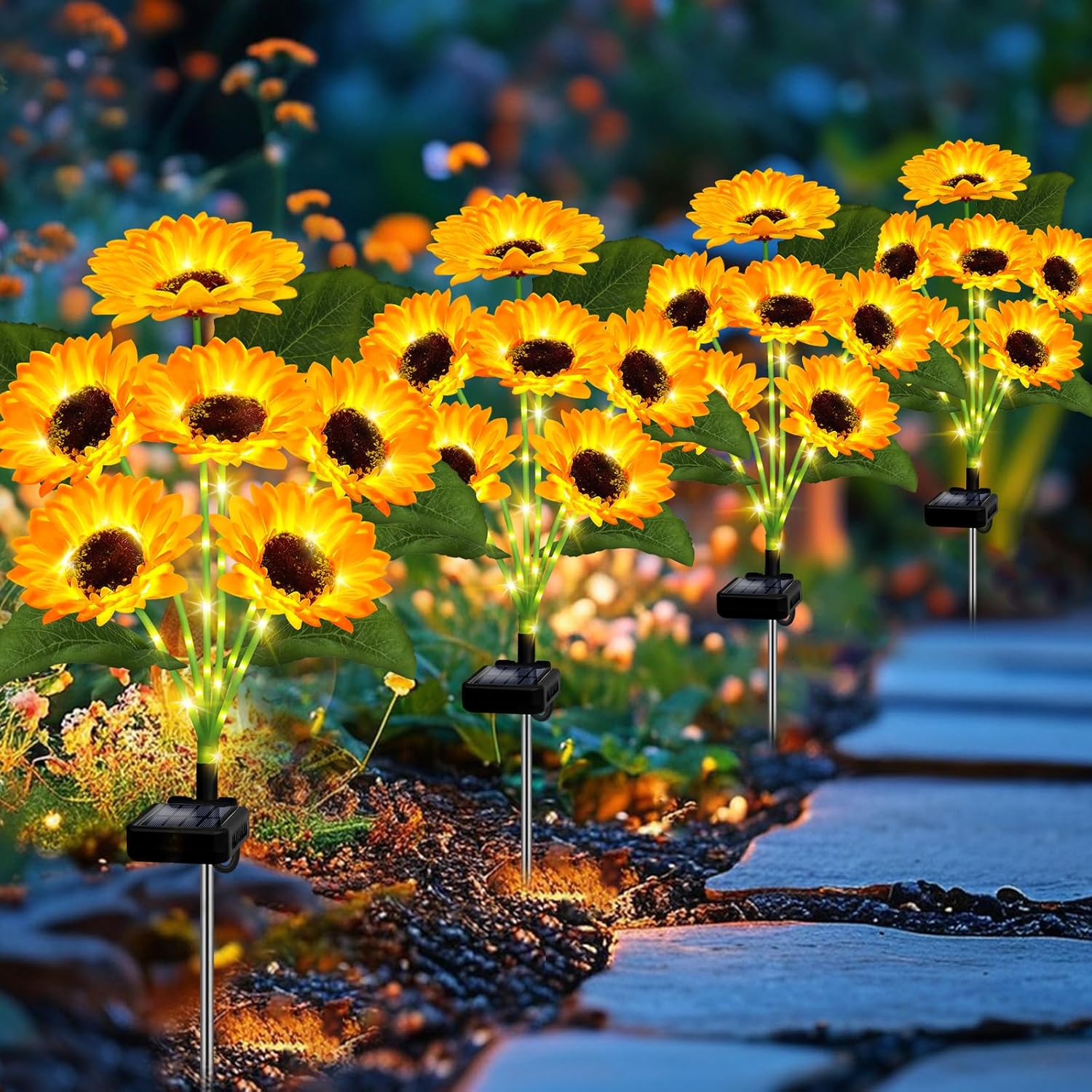 Solar Sunflower Lights with Lu - Smart Garden Solar ulasan dan harga