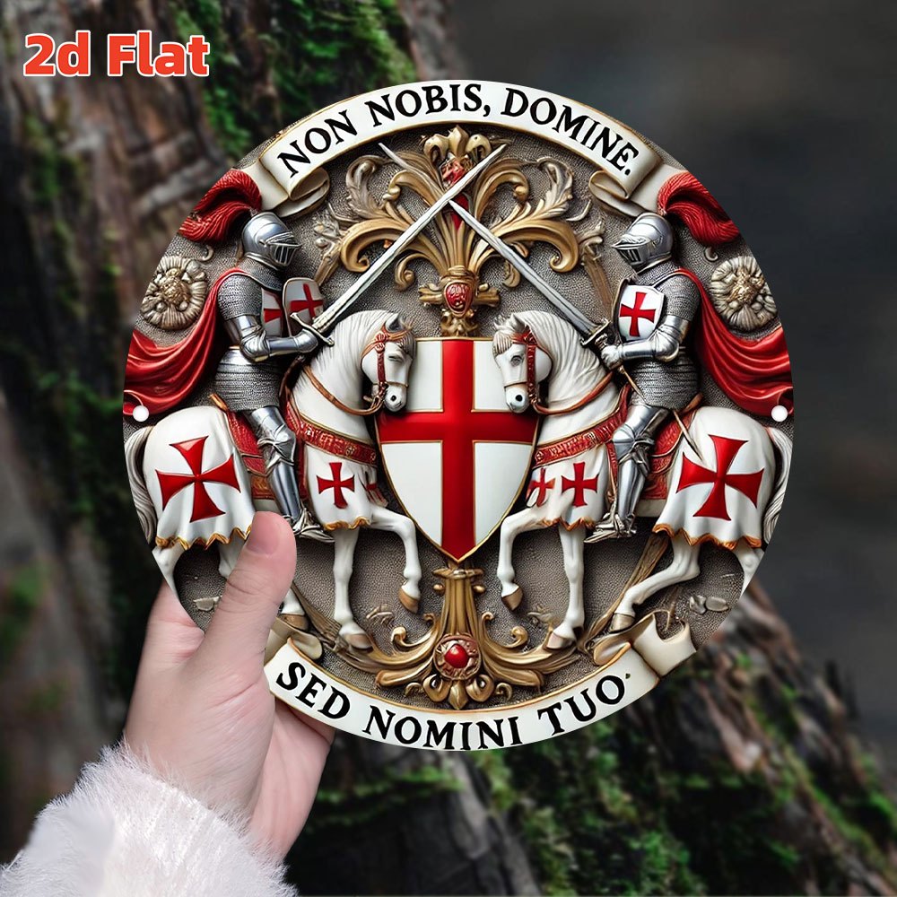 2D Flat Medieval Templar Knigh - Smart Garden In Home ulasan dan harga