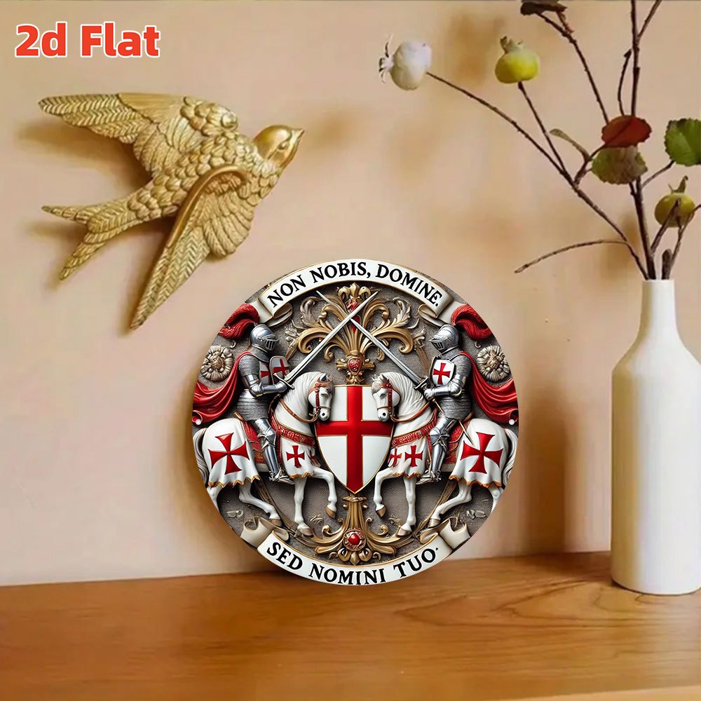 2D Flat Medieval Templar Knigh - Smart Garden In Home ulasan dan harga