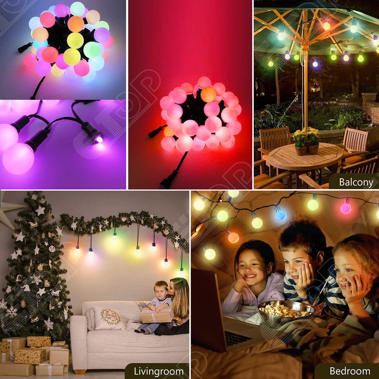 7.6m Smart RGB G40 Globe Outdo - Smart Garden Drawing ulasan dan harga