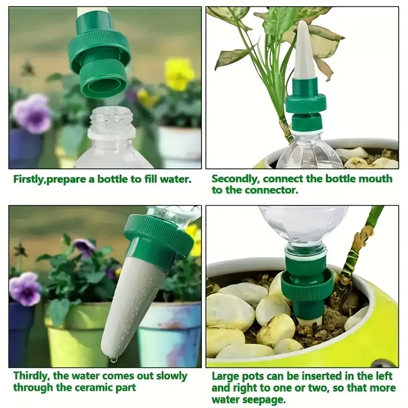 4Pcs Automatic Plant Drip Irri - Smart Garden Sprinkler System ulasan dan harga