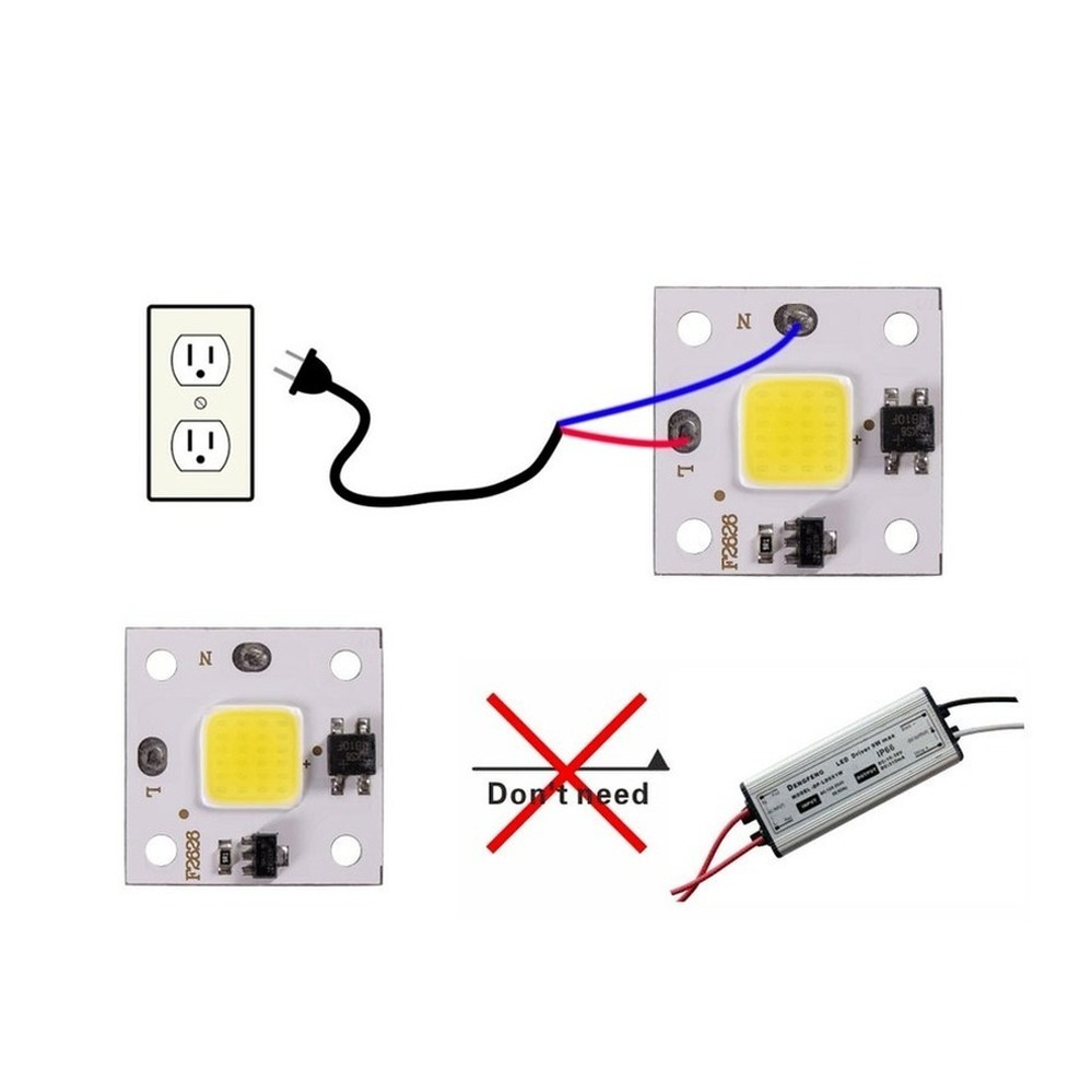 10W COB module 220V LED Chip D - Smart Led Garden ulasan dan harga