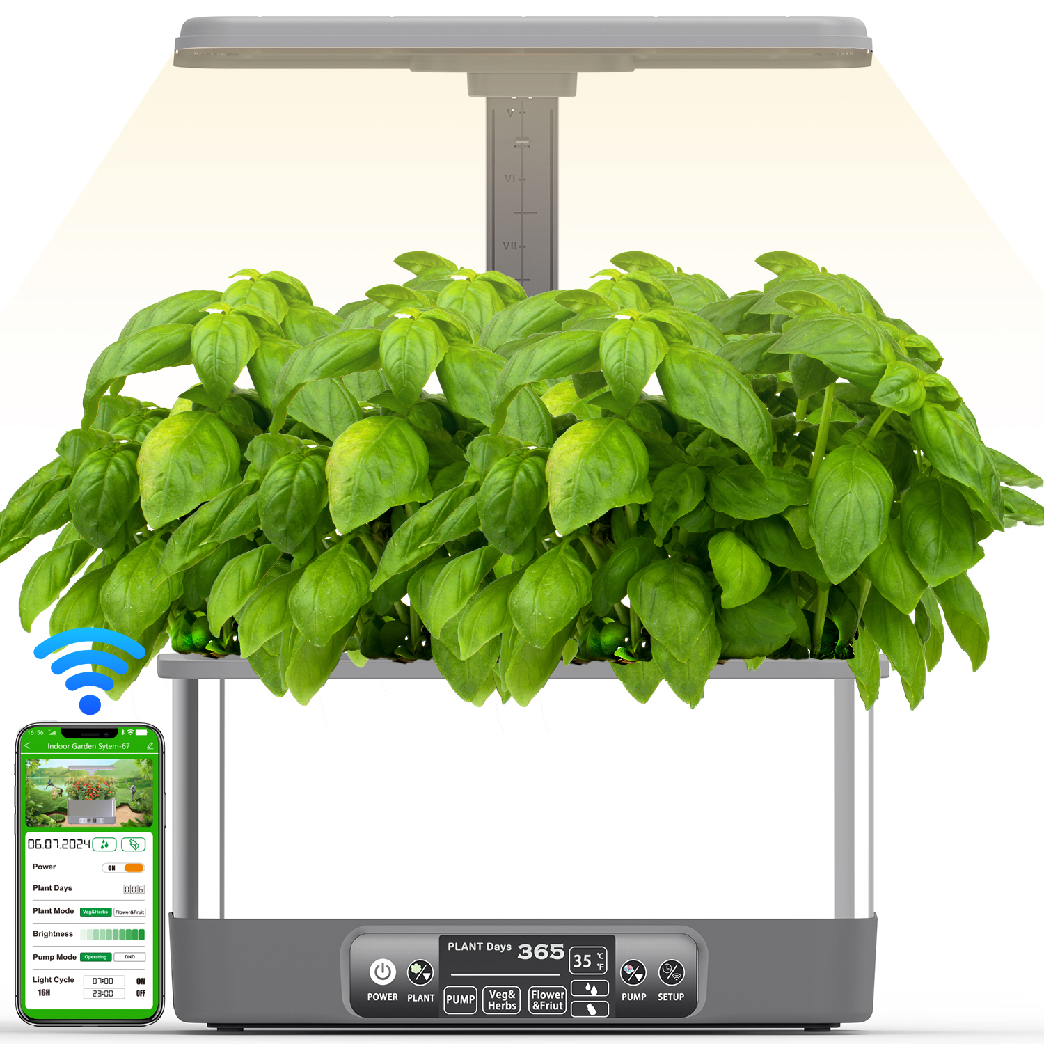 Hydroponics Growing System Kit - Smart Led Garden ulasan dan harga