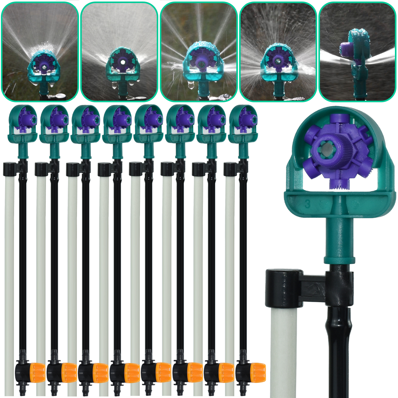 KESLA Drip Irrigation 1/4'' Ho - Smart Garden Sprinkler System ulasan dan harga