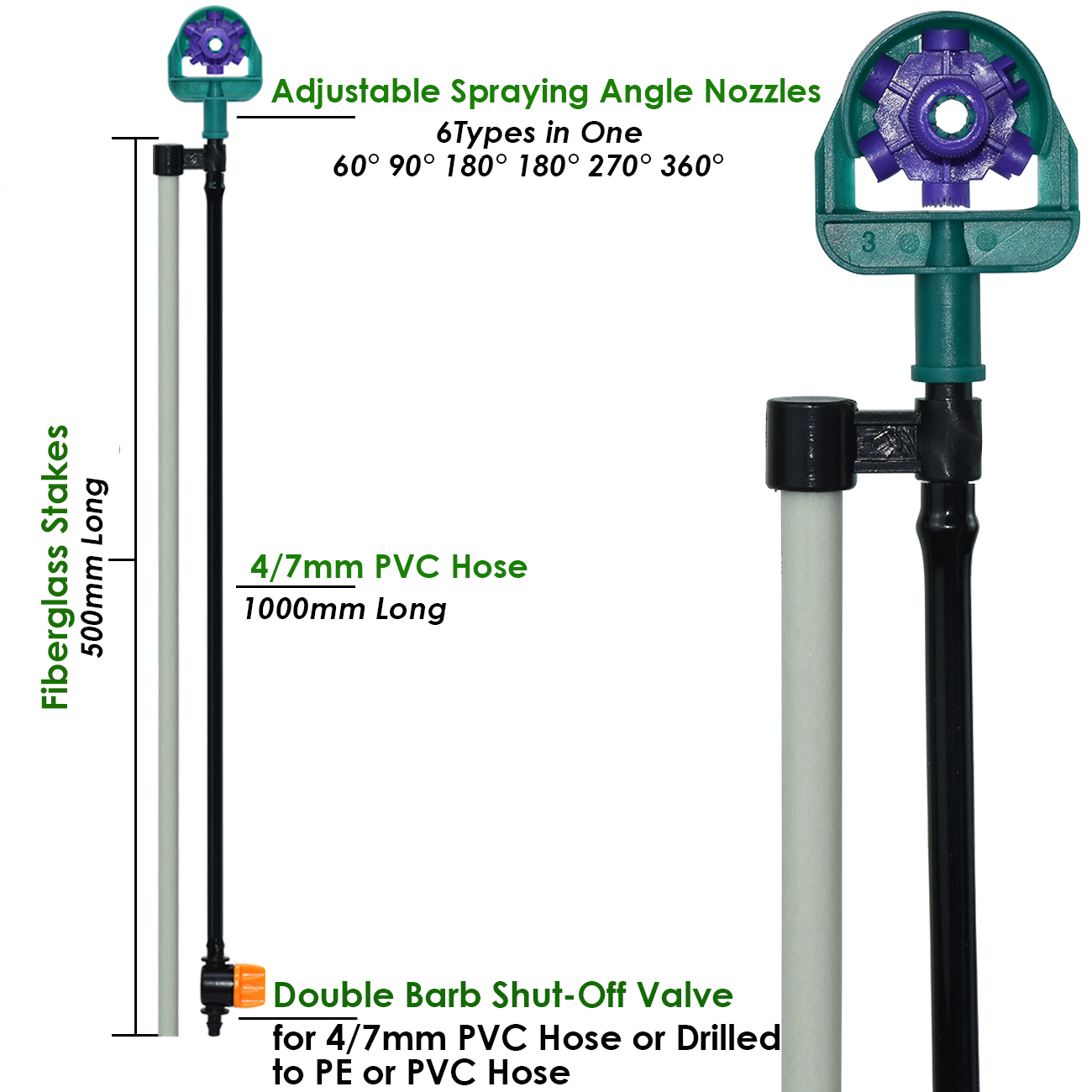 KESLA Drip Irrigation 1/4'' Ho - Smart Garden Sprinkler System ulasan dan harga