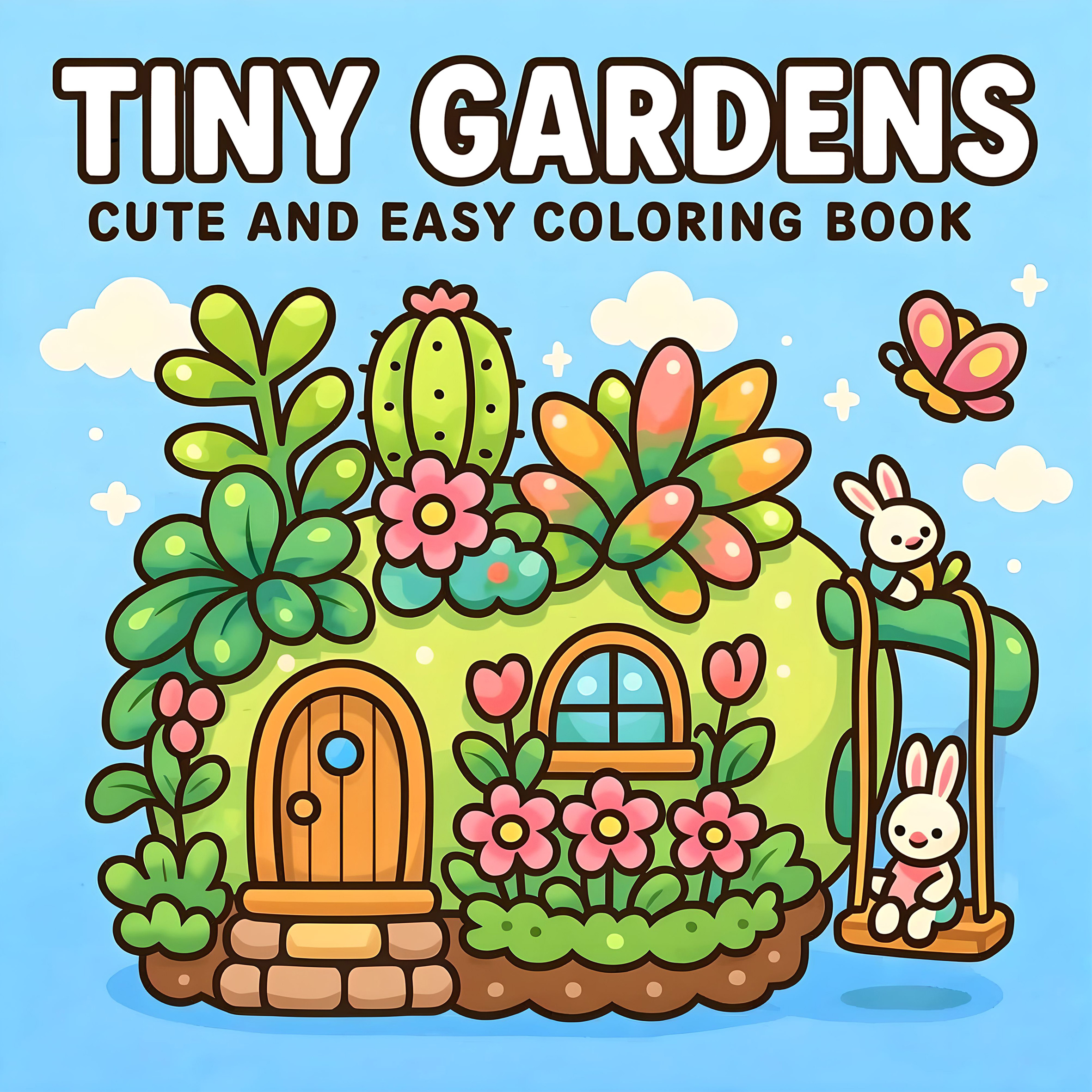 TINY GARDENS Coloring Book for - Garden Journal Planner ulasan dan harga