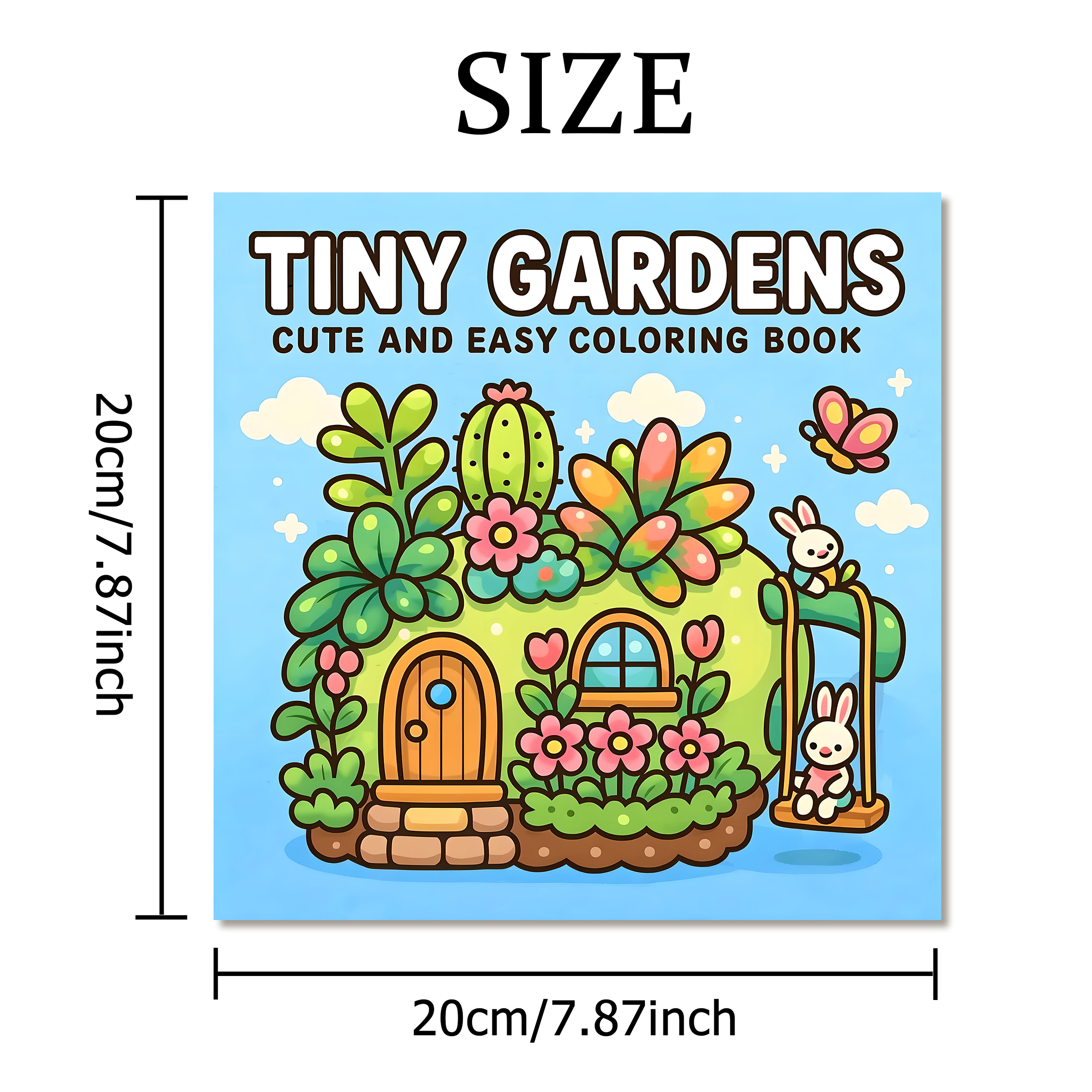 TINY GARDENS Coloring Book for - Garden Journal Planner ulasan dan harga