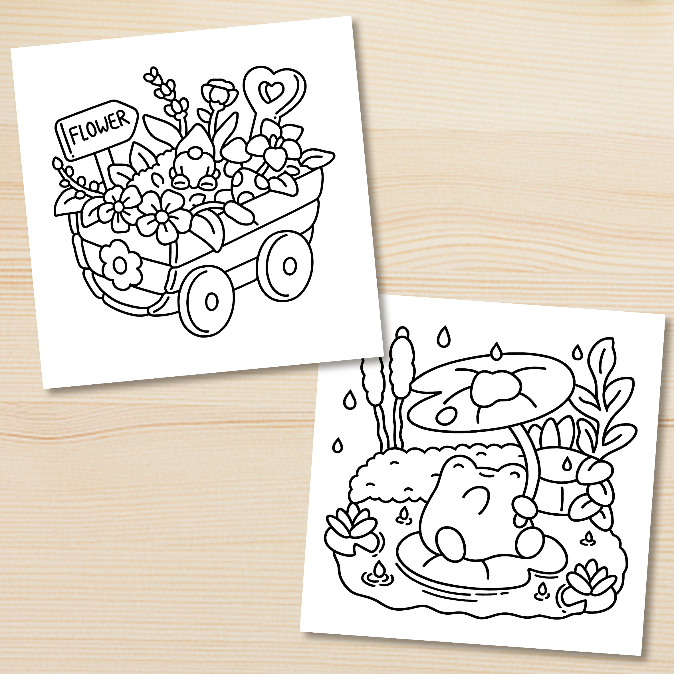 TINY GARDENS Coloring Book for - Garden Journal Planner ulasan dan harga