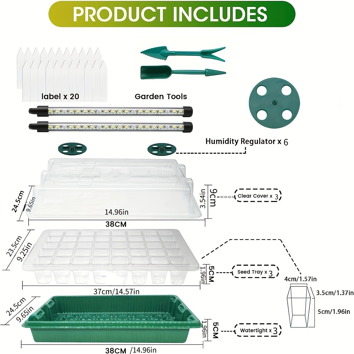 Seed Starter Trays With High D - Smart Led Garden ulasan dan harga