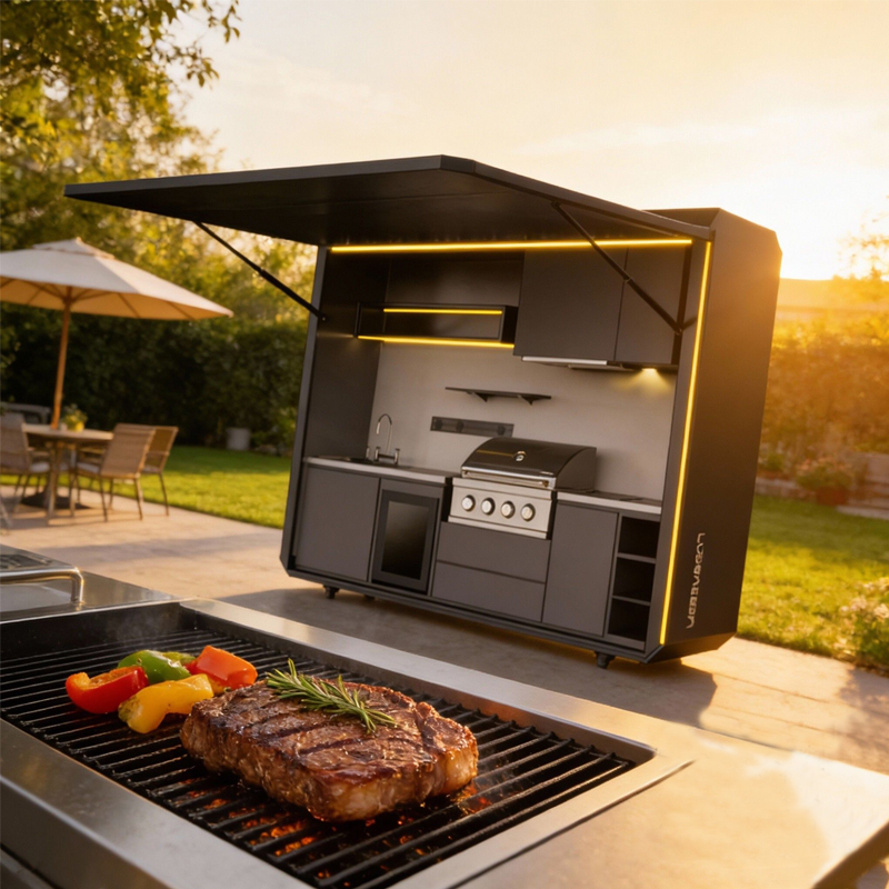 Outdoor folding kitchen integr - Smart Garden Mirrors ulasan dan harga