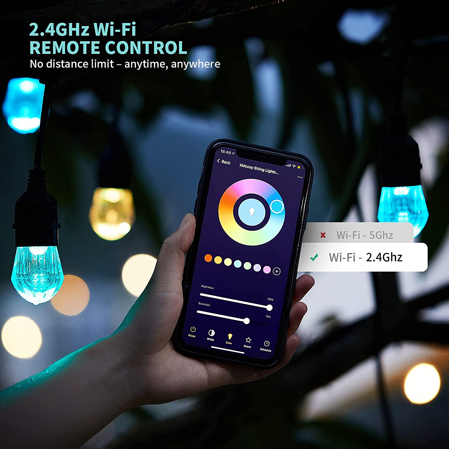 WiFi Tuya Smart RGB LED String - Smart Led Garden ulasan dan harga