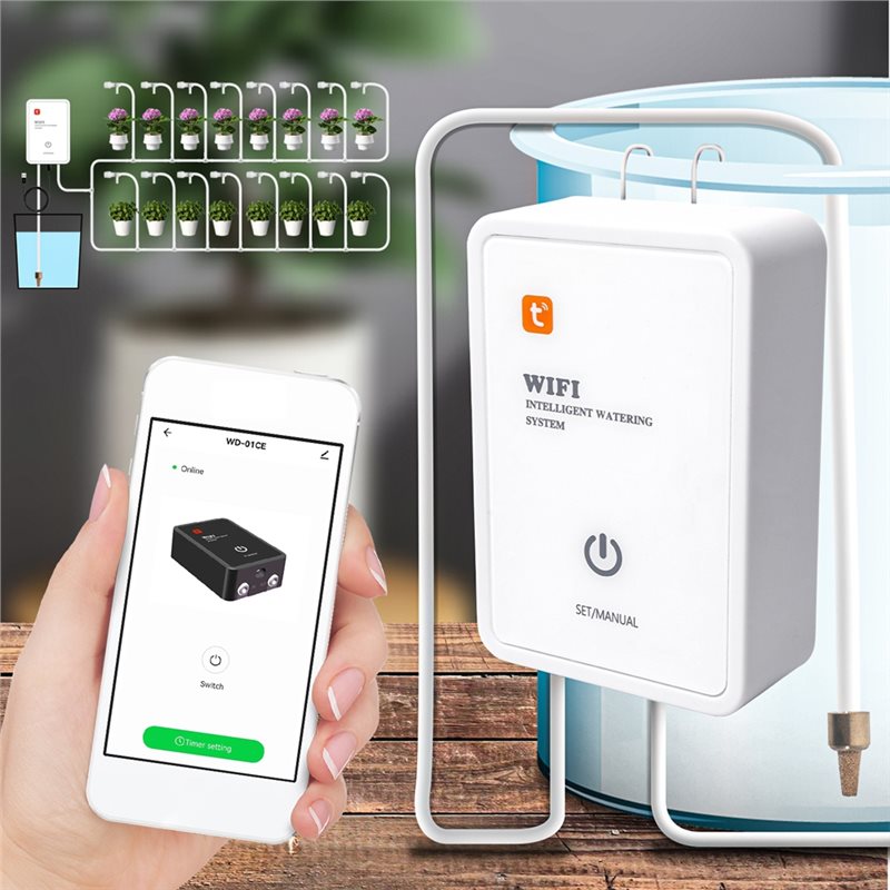 ABMR-Tuya Smart Wifi Garden Co - Smart Garden Watering System ulasan dan harga