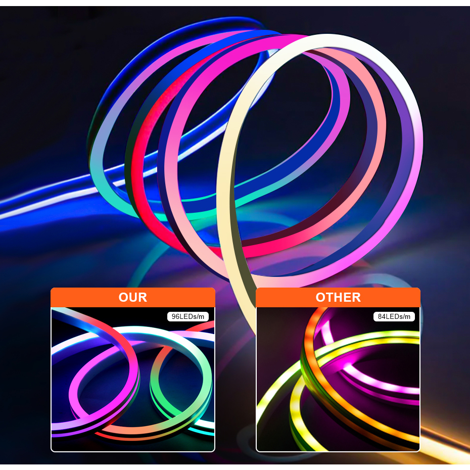 RGBIC LED Neon Strip 12V 96LED - Smart Garden Accessories ulasan dan harga