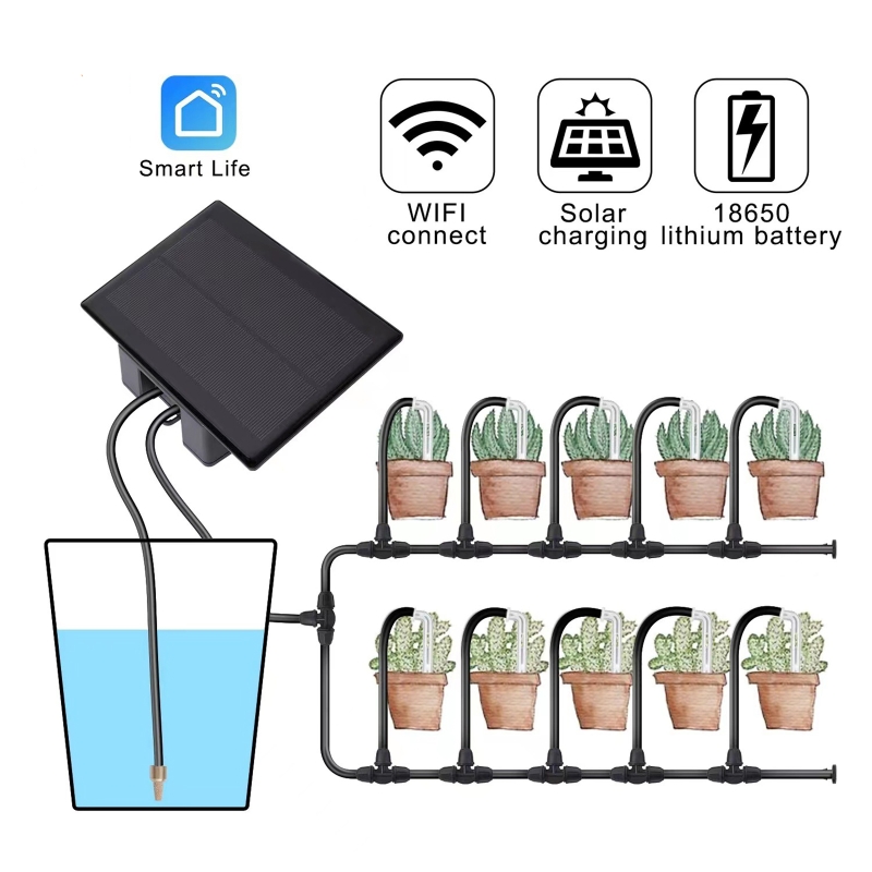 WIFI Solar Automatic Watering  - Smart Garden Watering System ulasan dan harga
