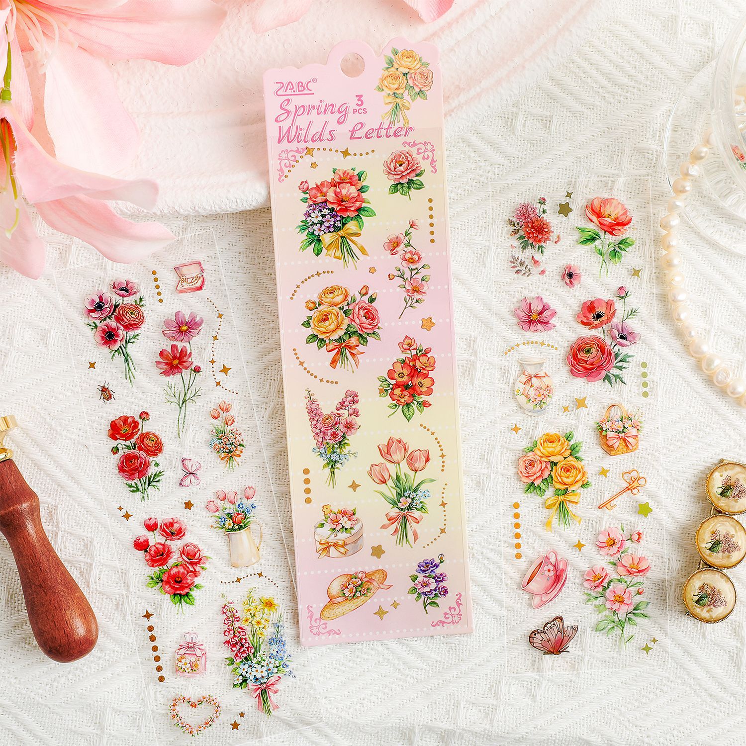 3sheets/lot Kawaii Stationery  - Garden Journal Planner ulasan dan harga