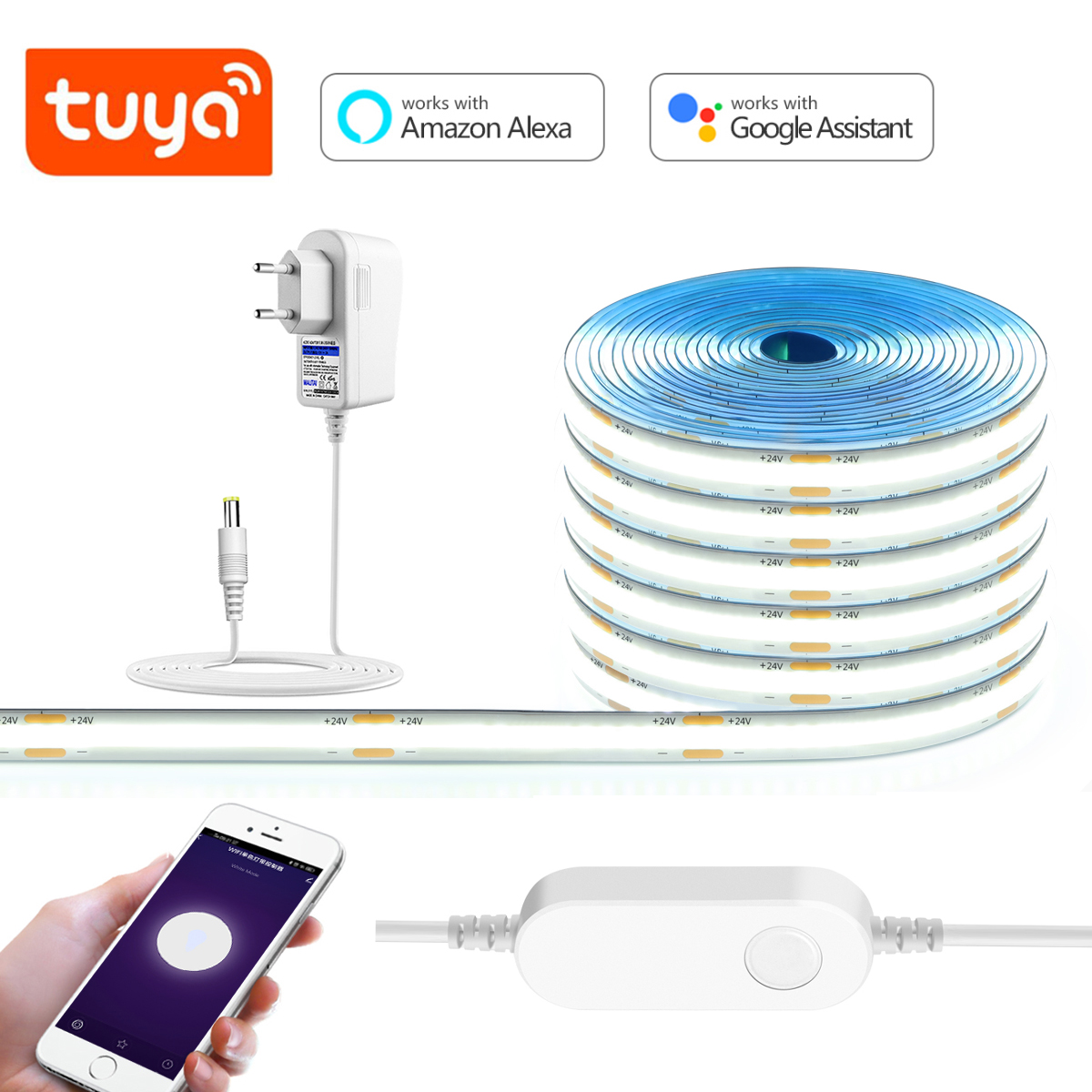 3M 5M 10M 24V COB LED Strip Li - Smart Led Garden ulasan dan harga