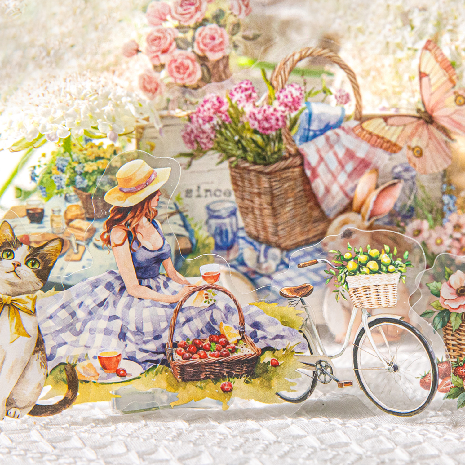 Vintage Spring Picnic Junk Jou - Garden Journal Planner ulasan dan harga