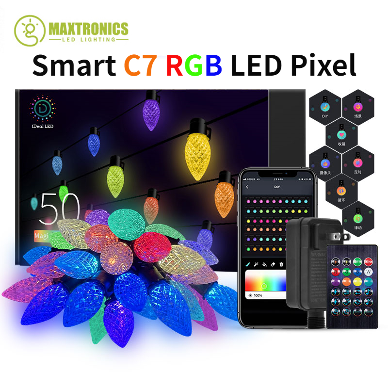 New Smart C7 RGB LED Pixel Mod - Smart Led Garden ulasan dan harga