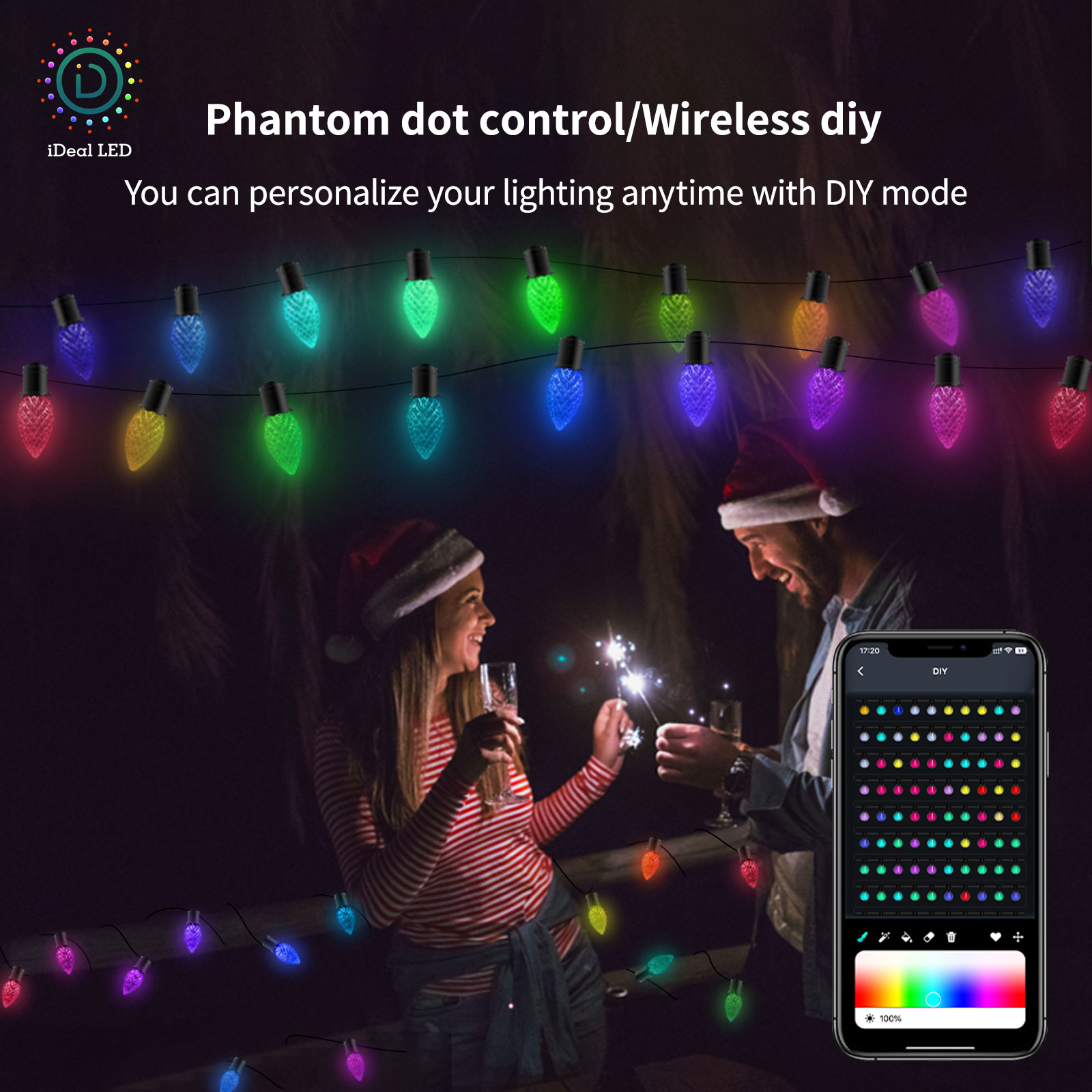 New Smart C7 RGB LED Pixel Mod - Smart Led Garden ulasan dan harga