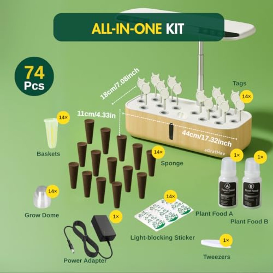 Hydroponics Growing System Kit - Smart Garden Solar ulasan dan harga