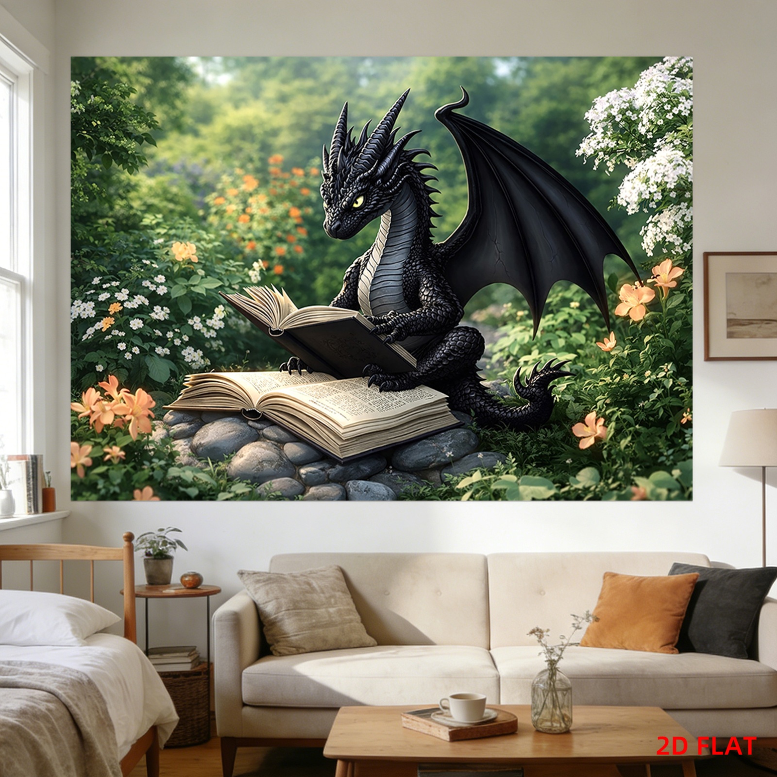 Fantasy Dragon Reading Book Ta - Garden Journal Planner ulasan dan harga