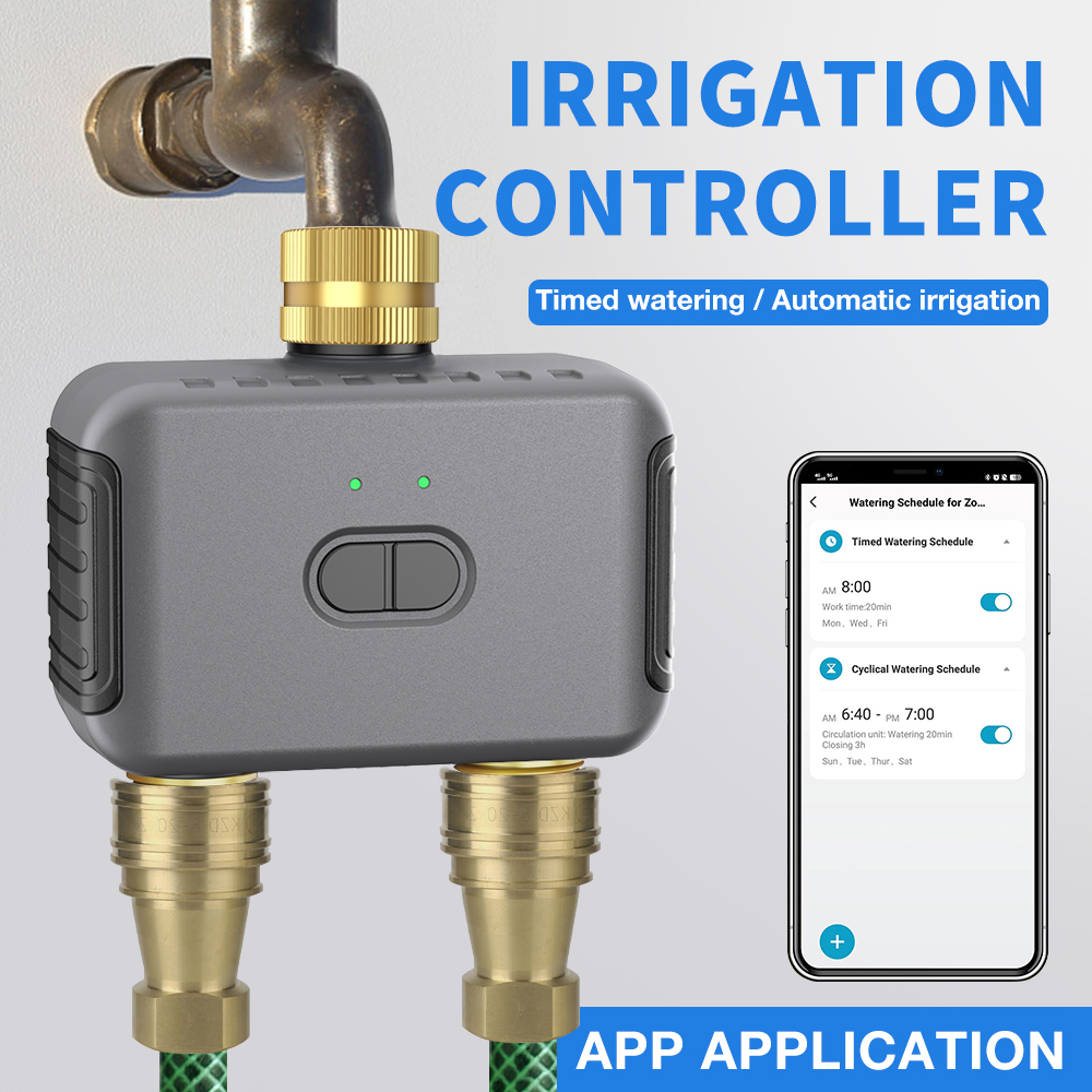 Tuya 2 Zone Watering Timer Gar - Smart Garden Watering System ulasan dan harga