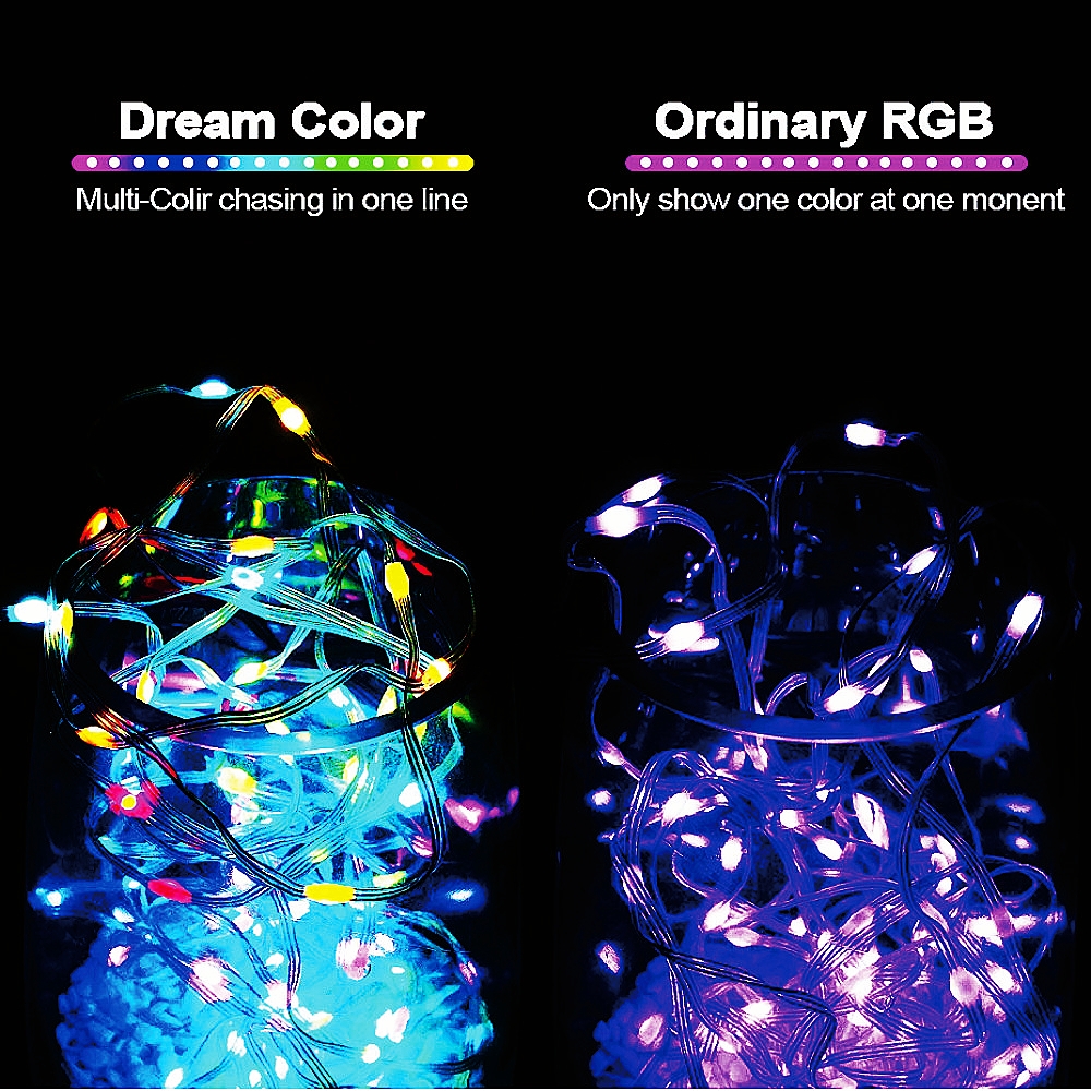 USB LED Smart app RGBIC Fairy  - Smart Led Garden ulasan dan harga