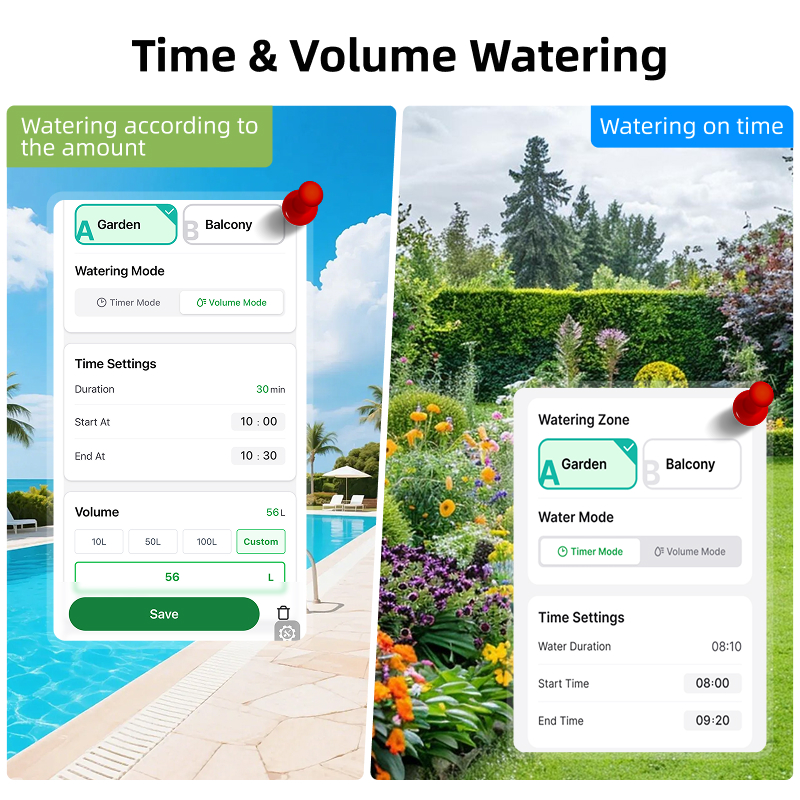WiFi Water Timer 2 Zone Solar  - Smart Garden Watering System ulasan dan harga